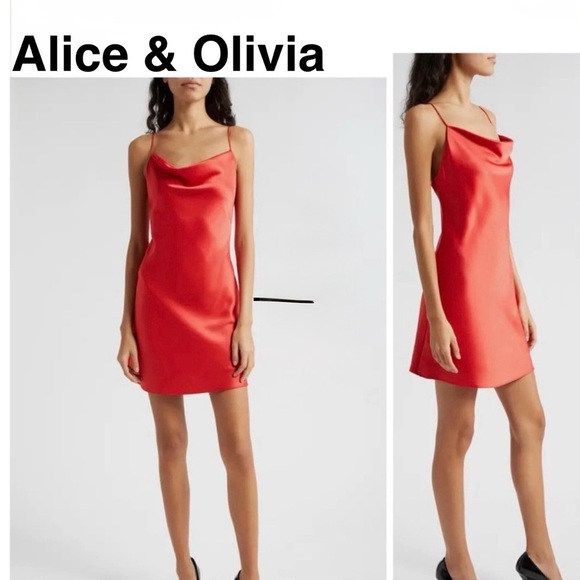 COPY - Alice & Olivia Harmony Slip Dress MRSP $298 - Picture 1 of 15